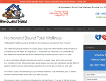 Tablet Screenshot of homewardboundpets.com